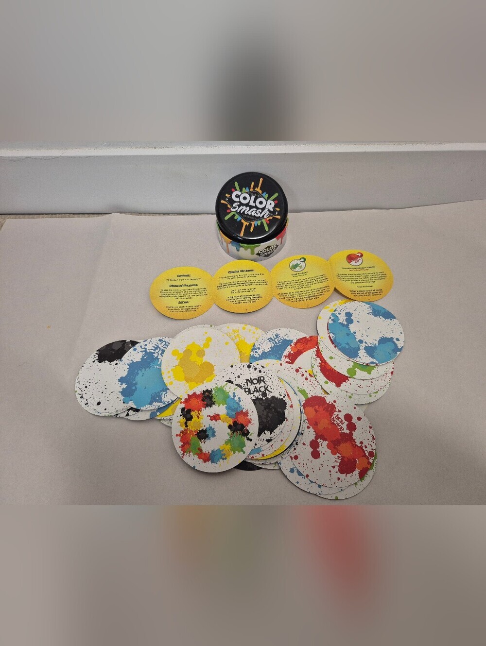 Color Smash Paint Can with Vibrant Color Chips Complete